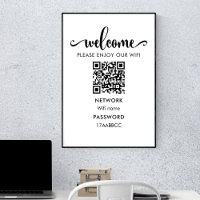  WIFI Welcome QR Code | Please Enjoy Our Wifi