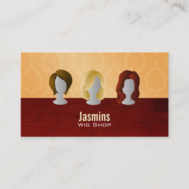Wig Shop Business Cards (Front)