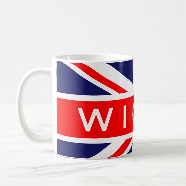 Wigan : British Flag Coffee Mug (Left)