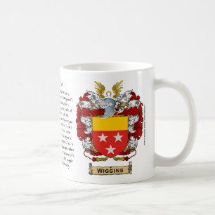 Wiggins, the Origin, the Meaning and the Crest on Coffee Mug