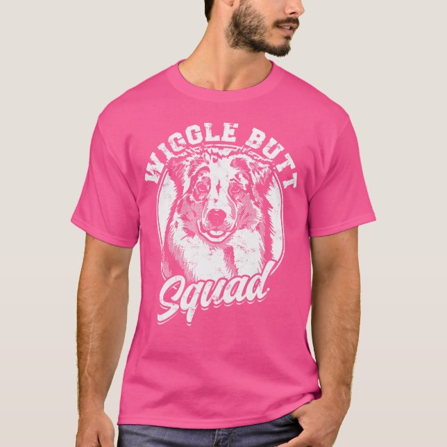 Wiggle Butt Squad - Dog T-Shirt (Front)