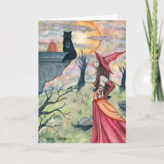 Wiggles and the Witch Greeting Card