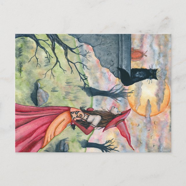 Wiggles and the Witch Postcard (Front)