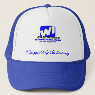 wigknewlogoblue, I Support Girls K... - Customised Trucker Hat