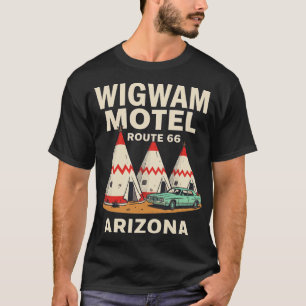 Wigwam Motel Vintage Roadside Americana Retro 70s T-Shirt