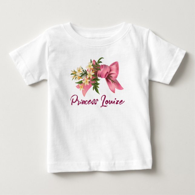 wihte flowers bouquet baby t-shirt (Front)