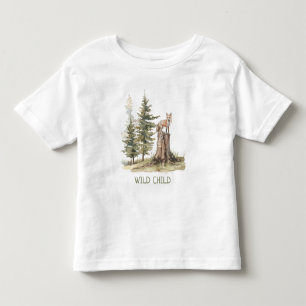 WiILD CHILD Forest Woodland Fox Baby Toddler T-Shirt