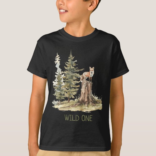 Wiild One Forest Woodland Fox Toddler  T-Shirt (Front)