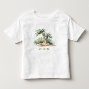 WiILD ONE Jungle Safari Lion Kids Toddler T-Shirt