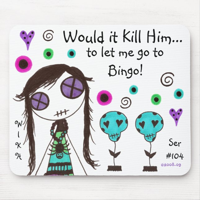 WIKH Ser#104 Girls Wanna Have Fun Too! Mouse Pad (Front)