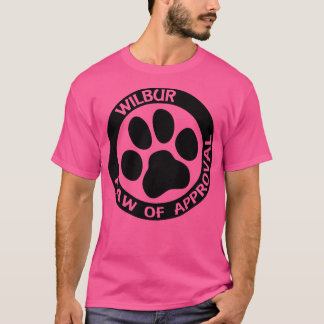 Wilbur Paw of Approval black T-Shirt