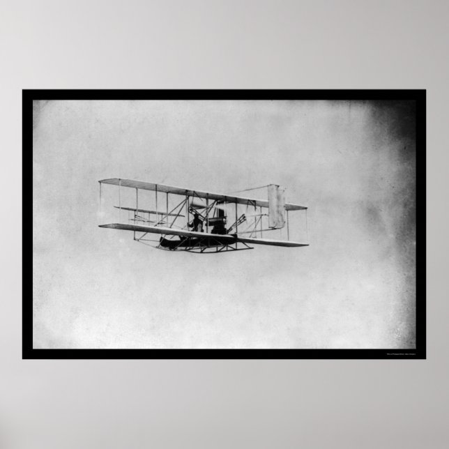 Wilbur Wright in Flight 1909 Poster (Front)