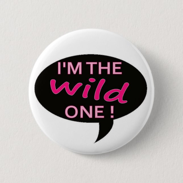 wild 6 cm round badge (Front)