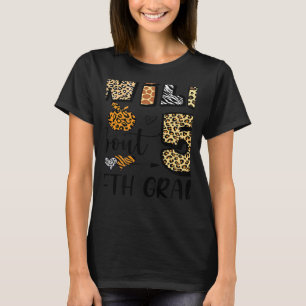 Wild About 5Th Fifth Grade Back To School Student  T-Shirt