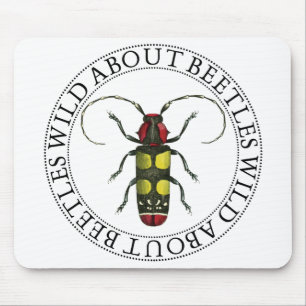 Wild About Beetles Mouse Pad