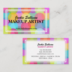 Wild About Colour Makeup Artist Business Card