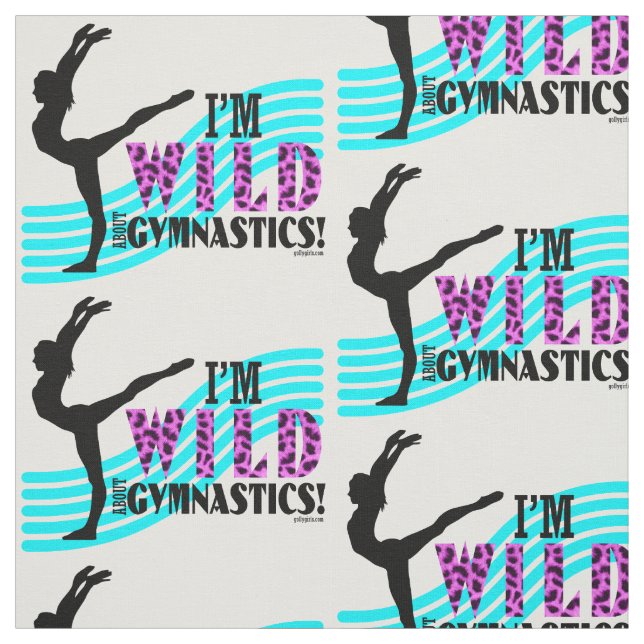 Wild About Gymnastics Fabric (Swatch)
