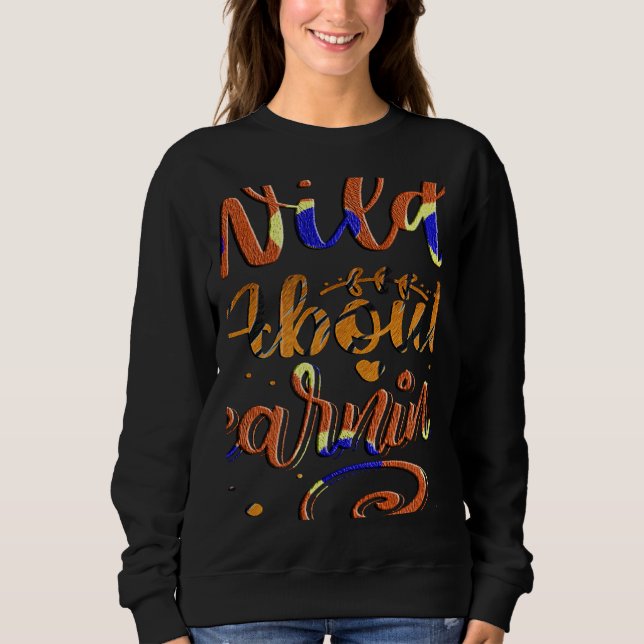 Wild About Learning Teacher Back To School Teachin Sweatshirt (Front)
