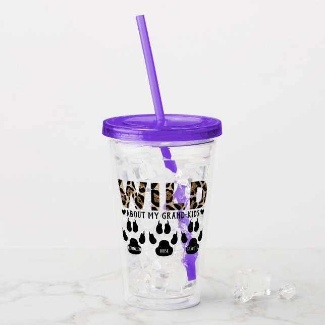 Wild About My Grandkids Tumbler (Front Ice)