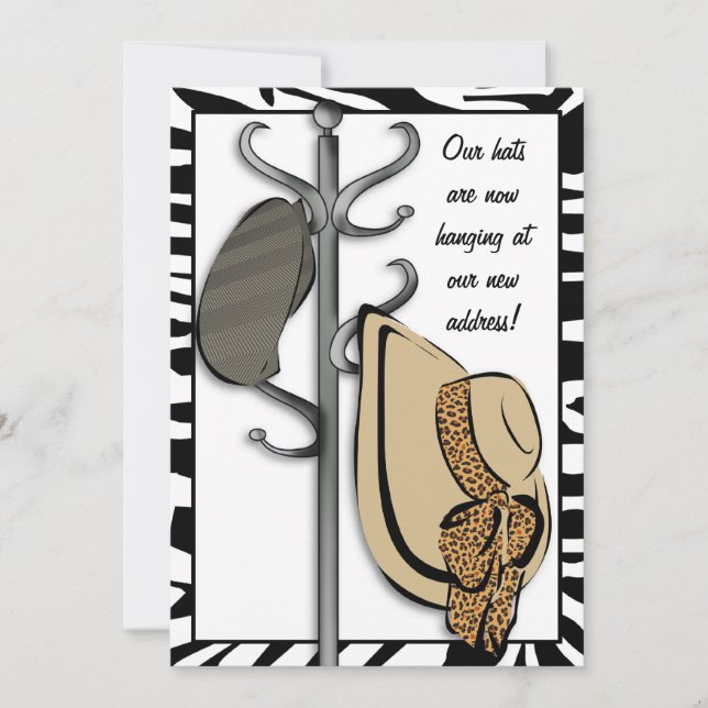 Wild About Our New Home Moving Announcement (Front)