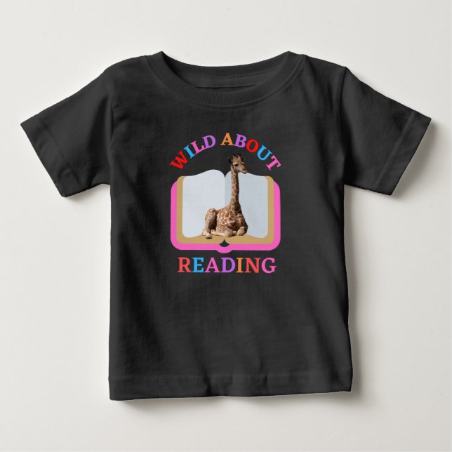 WILD ABOUT READING BABY T-Shirt (Front)