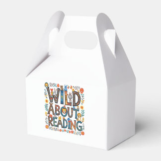 Wild About Reading Cute Jungle Animals Book Lover Favour Box