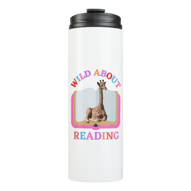 WILD ABOUT READING THERMAL TUMBLER (Front)
