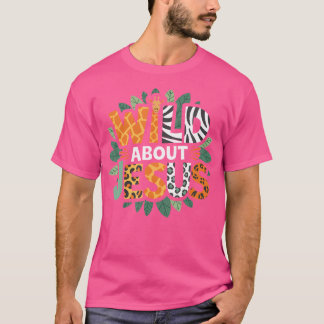 Wild About S Jesus Christian Believer Leopard Zebr T-Shirt
