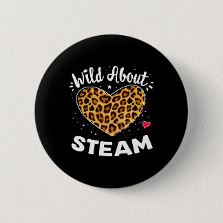 Wild About Steam Leopard Squad Stem Byck To School 6 Cm Round Badge
