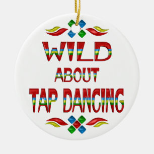 Wild About Tap Dancing Ceramic Tree Decoration