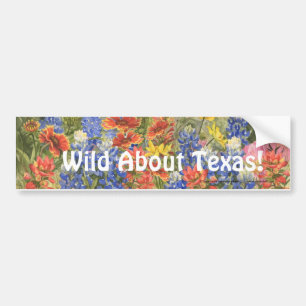 Wild About Texas! Bumper Sticker