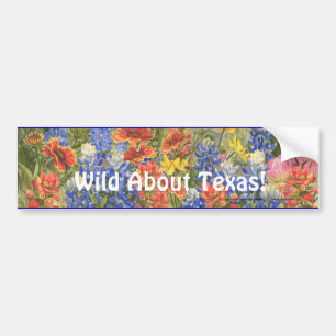 Wild About Texas! Bumper Sticker