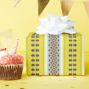 Wild About Yellow Stripes Wrapping Paper