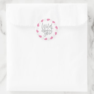 Wild About You Valentine's Day Stickers
