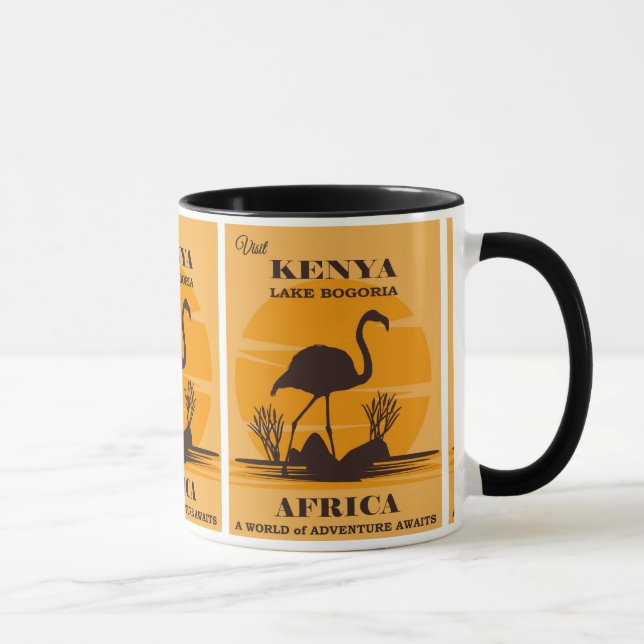 Wild Adventure: Kenya Africa Travel Poster  Mug (Right)