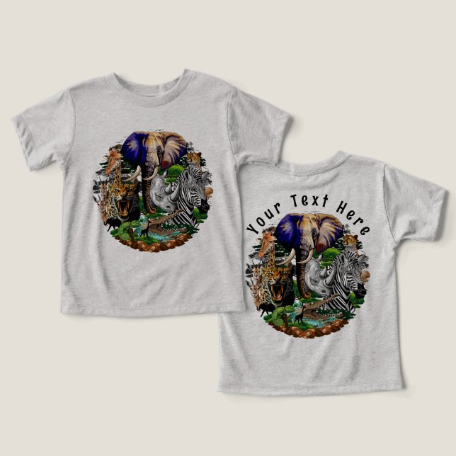 Wild African Savanna Animals (Design Front & Back)