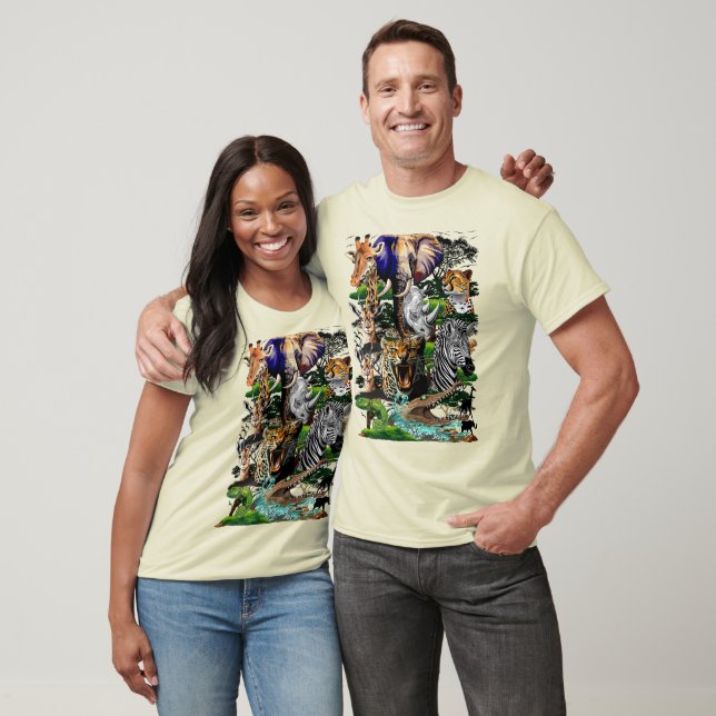 Wild African Savanna Animals T-Shirt (Unisex)