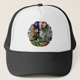 Wild African Savanna Animals Trucker Hat