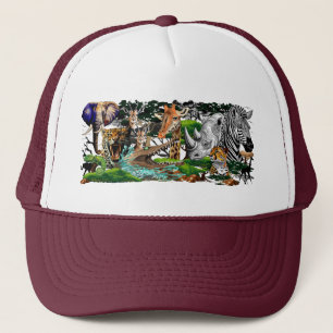 Wild African Savanna Animals Trucker Hat