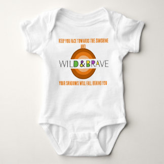 wild and brave baby body suite baby bodysuit