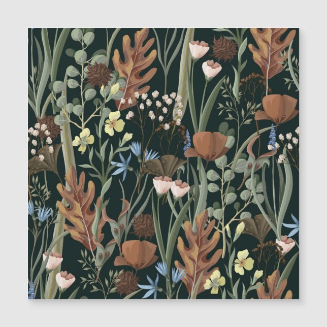 Wild and Dried Flowers Pattern. (Front)