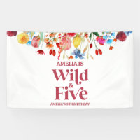 Wild and Five Wildflower 5th Fifth Birthday Party