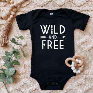 Wild and Free Baby Bodysuit