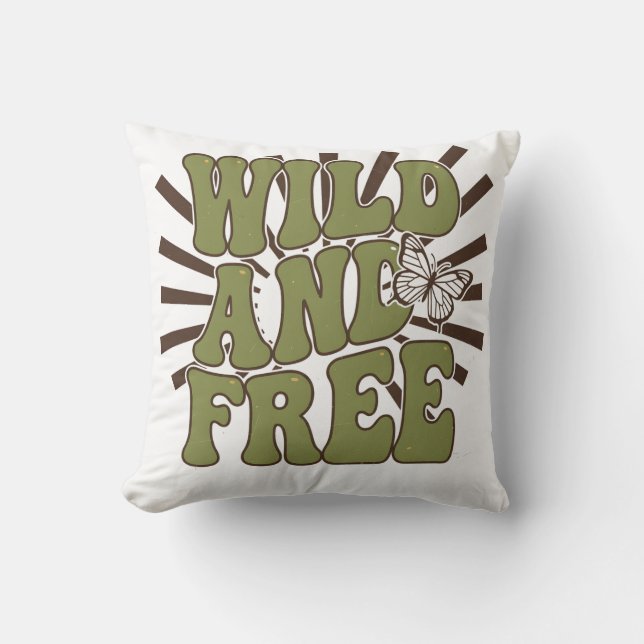 Wild and FREE Cushion (Front)