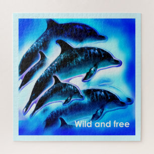 Wild and free dolphins jigsaw puzzle