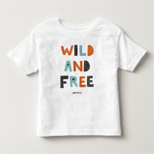 Wild and Free Doodle Letters Toddler T-Shirt