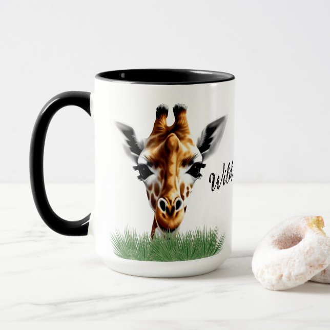 Wild And Free Giraffe Mug (With Donut)