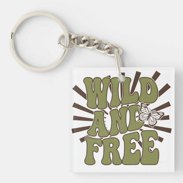 Wild and Free Key Ring (Front)