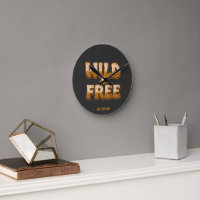Wild and Free - Retro 70s Groovy Typography 