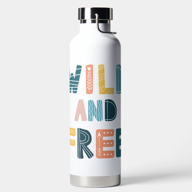 Wild and Free Water Bottle (Left)